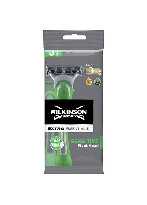 Брита одноразова Extra 3 Essential Sensitive 3 шт. Wilkinson Sword (343413649)
