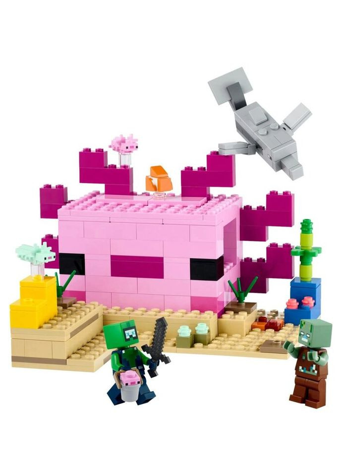 Конструктор Minecraft Будинок-Аксолотль 242 деталі (21247) Lego (281425549)