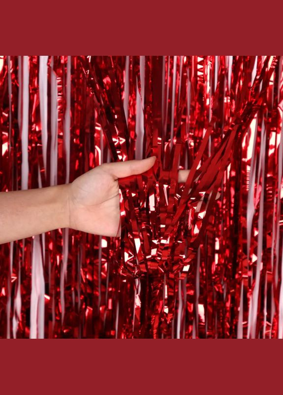 для фотозони 1 м на 1 м червоний Jannet Дощик (316296157)