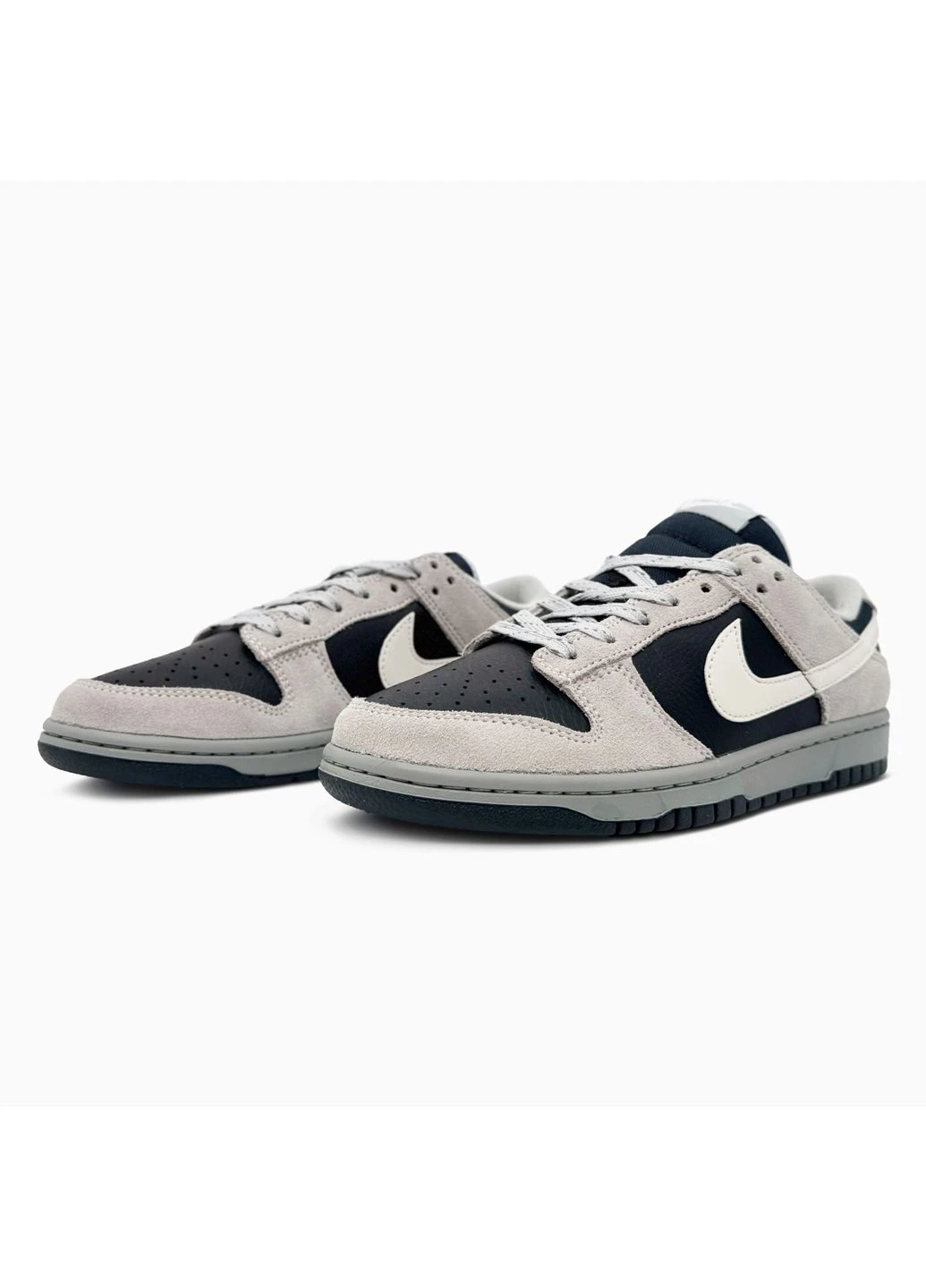 Сірі літні кросівки nike dunk low light smoke grey найк данк сірі No Brand