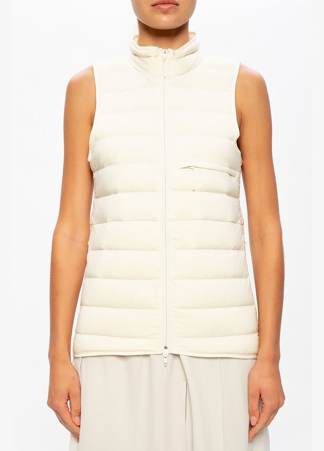 Кремовая стеганная безрукавка Yohji Yamamoto adidas y-3 classic light down liner vest (280940379)