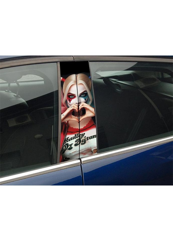 Наклейки на стойки дверей авто 3D TUNING STUDIO Харлей 500х220х0.15мм=2штуки No Brand (362498110)