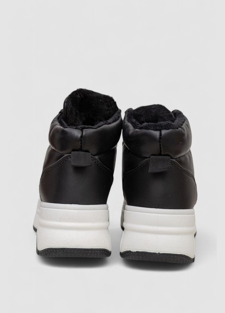 Кроссовки женские зимние на меху,, 248RAM013 Stilli чёрно-белые всесезоны (313292268)