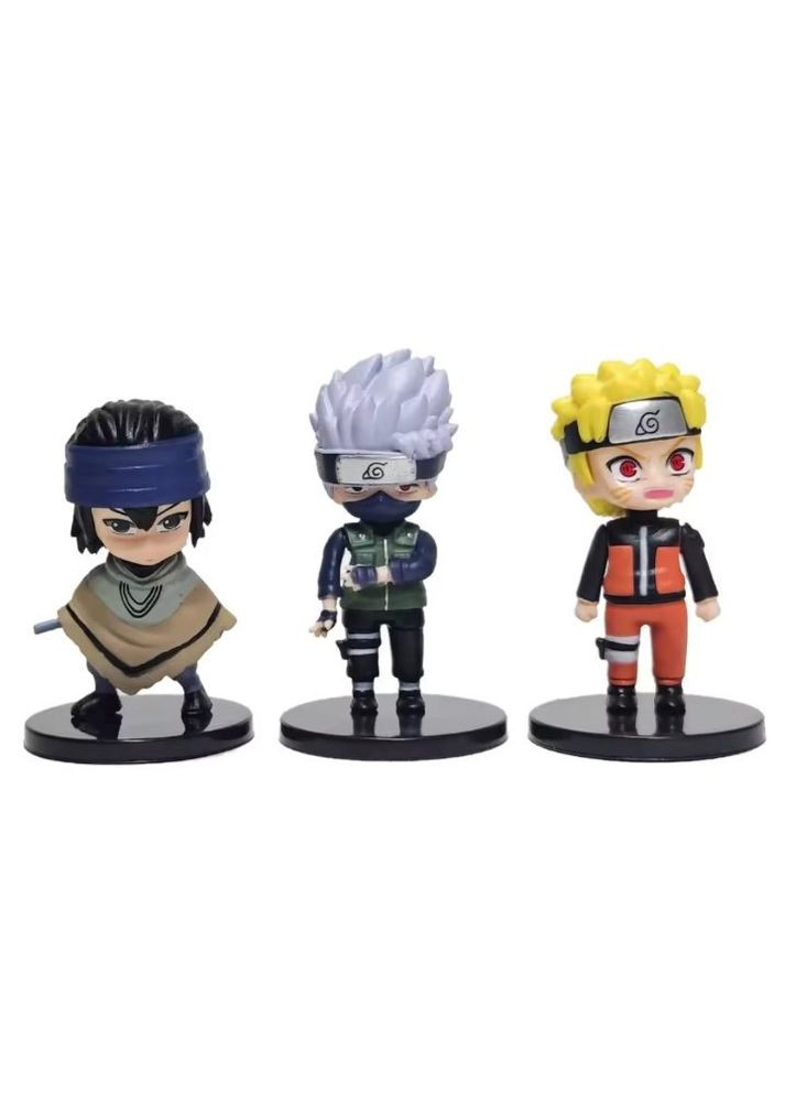 Набір Фігурок статуеток Чибі аніме Naruto Наруто Вікі 7см комплект 12штук No Brand (316073391)