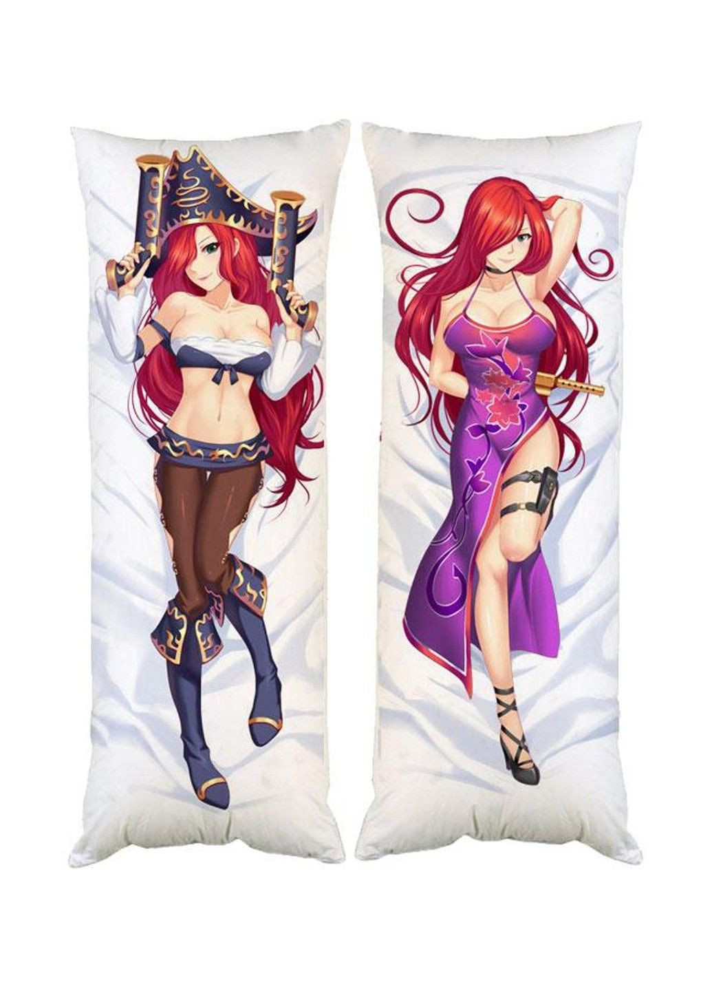 Подушка дакімакура Катаріна Піратка Ліга легенд декоративна ростова подушка для обіймання двостороння No Brand (328315411)