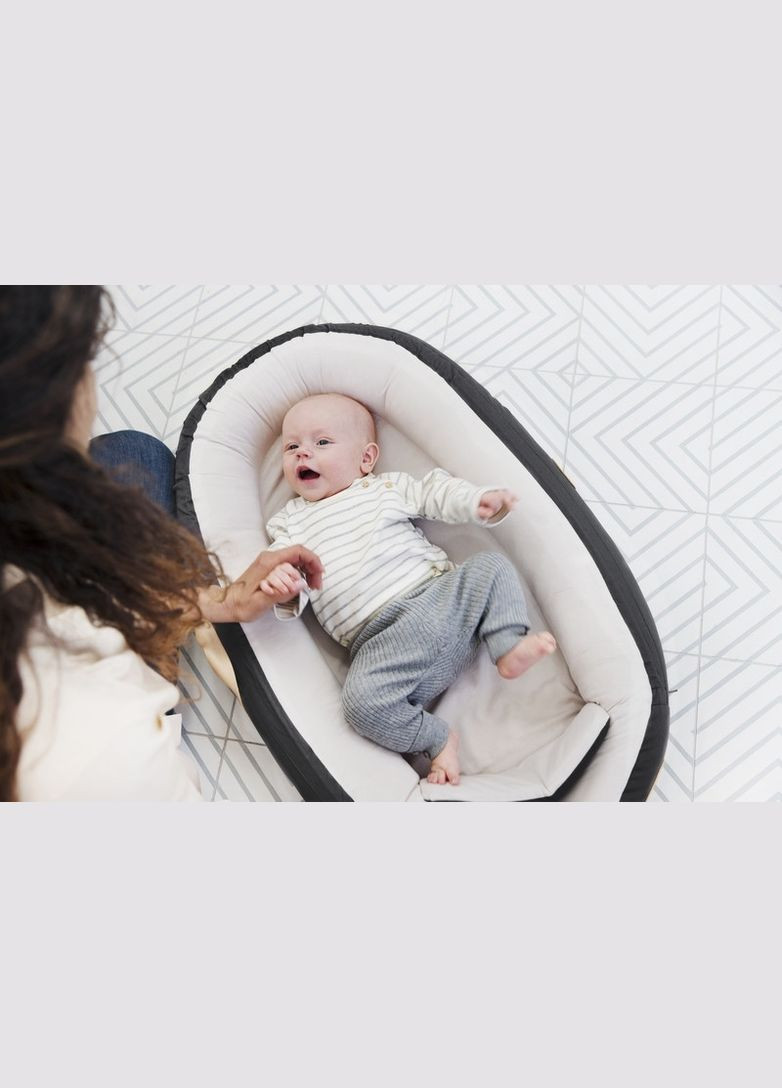 Кокон для сну з обмежувачем "BABY NEST PREMIUM", Grey Flying, колір сірий (11008156-Grey-Flying) VOKSI (307404205)