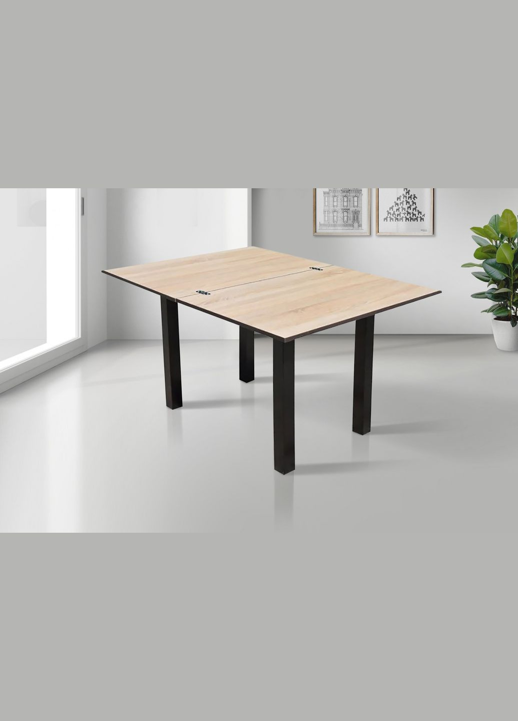 Стіл обідній розкладний Ажур Венге/Дуб сонома (10000020) Fusion Furniture (341525557)