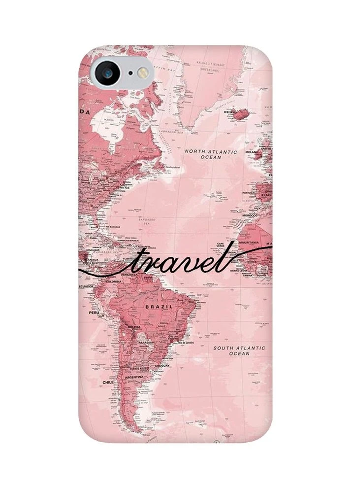 Чохол з червоними боками на iPhone 7/ iPhone 8:: Карта (принт 319) Creative (360700193)