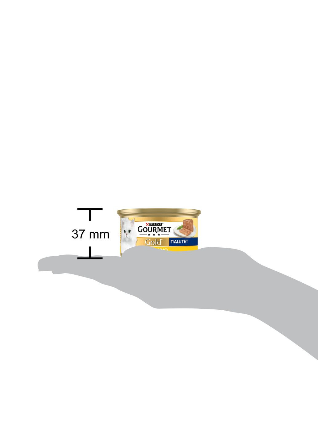 Влажный корм Gold для взрослых кошек, паштет, с курицей, 85 г Gourmet (330007526)