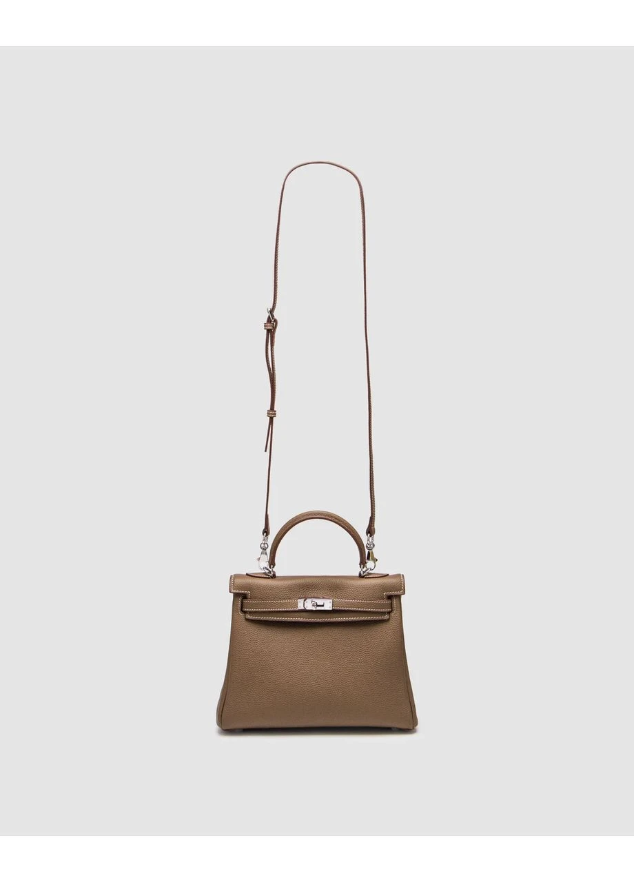 Сумка Hermes Kelly 25 Grey / Silver Ермес (377176702)