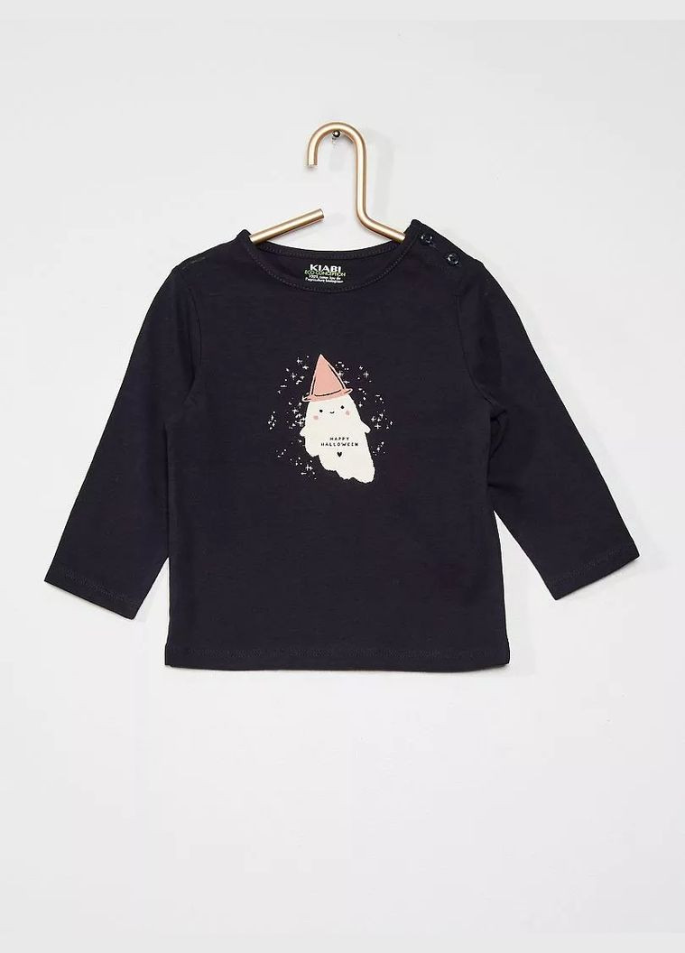 Темно-синий лонгслив Kiabi