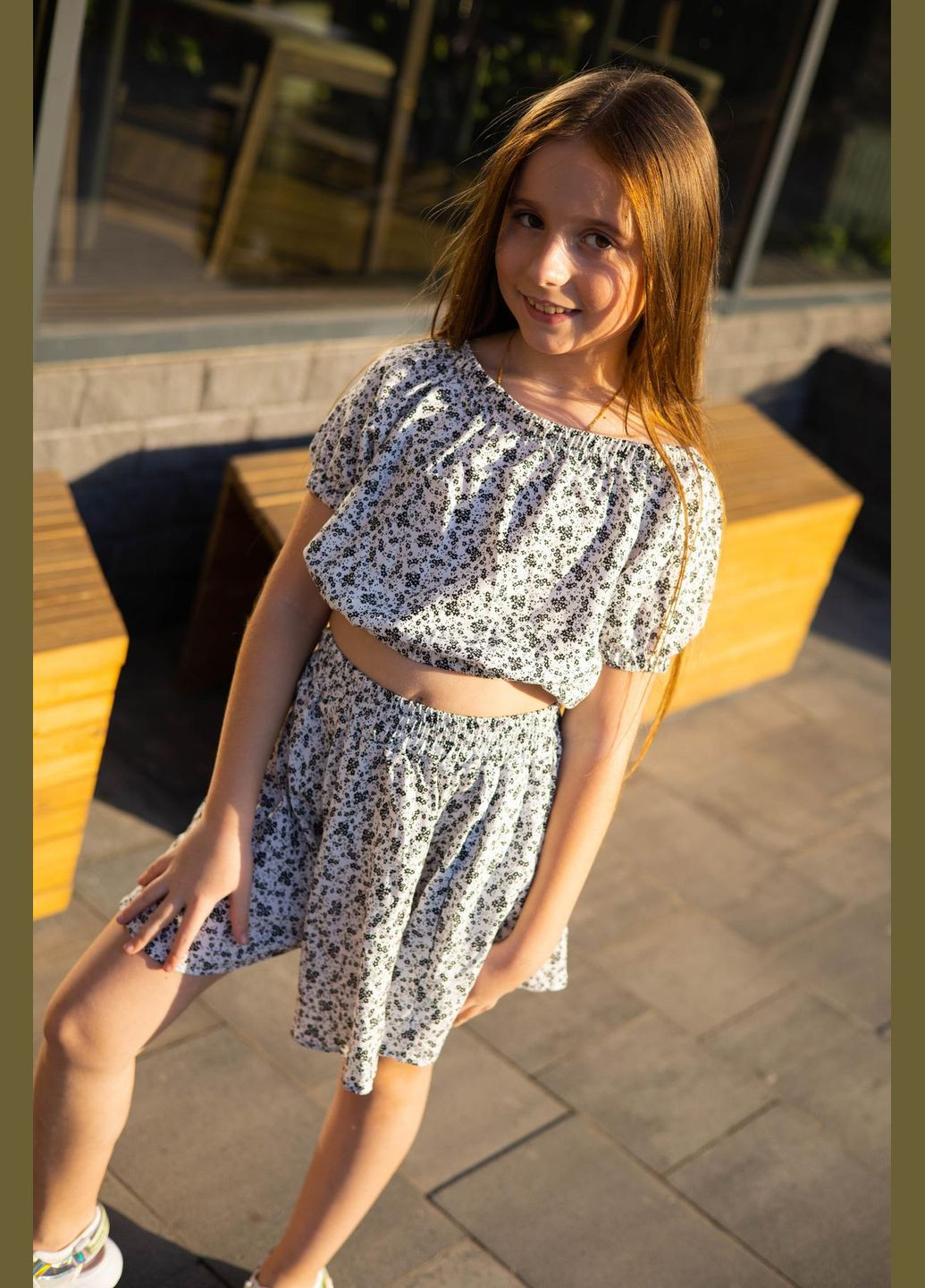 Білий літній спідниця/шорти з топом ( ) спідничний, з шортами IRmAS вільна