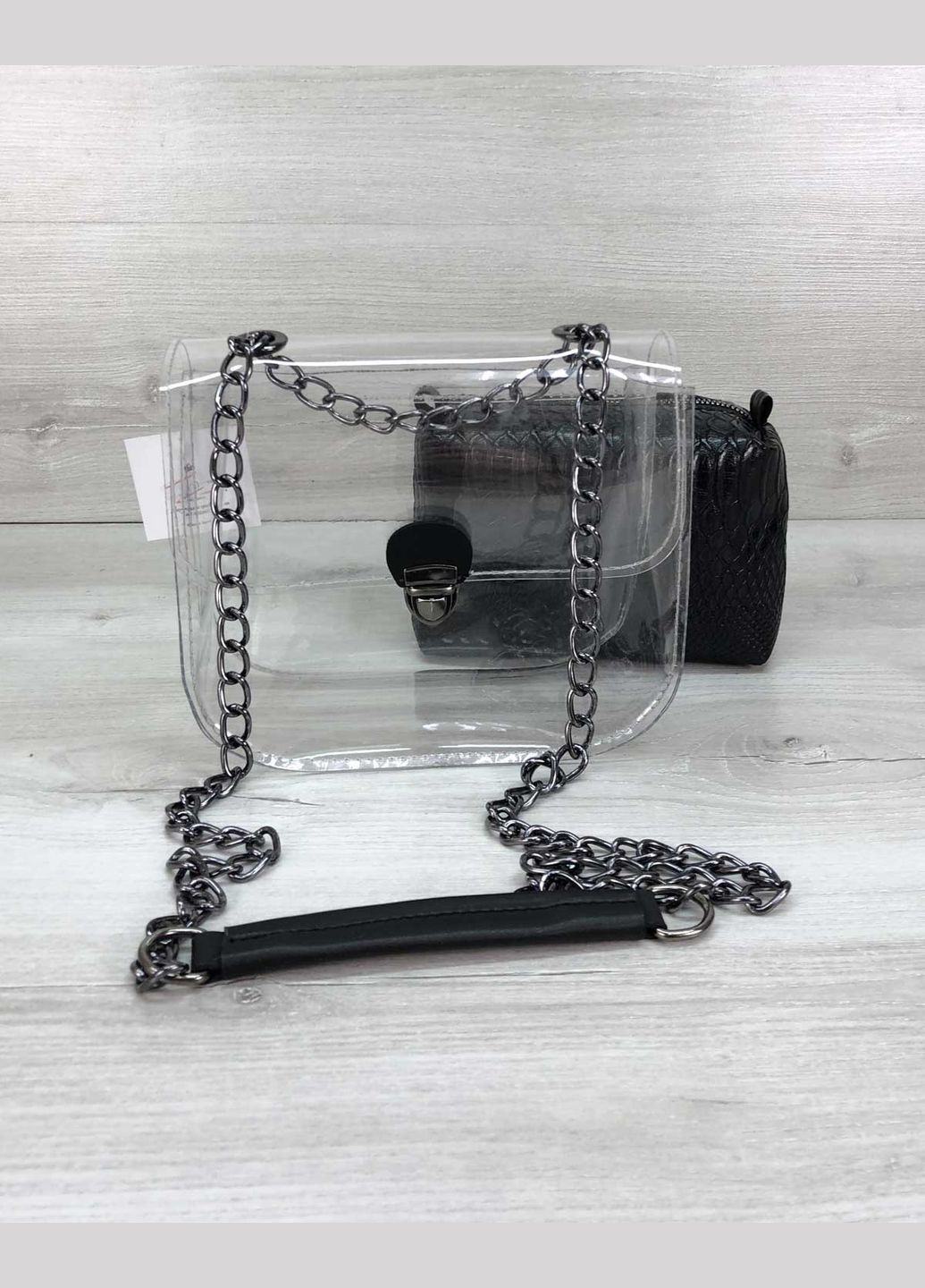 Женская сумка Селена из силикона с косметичкой и цепочкой (sumka-selena) WeLassie (342199447)