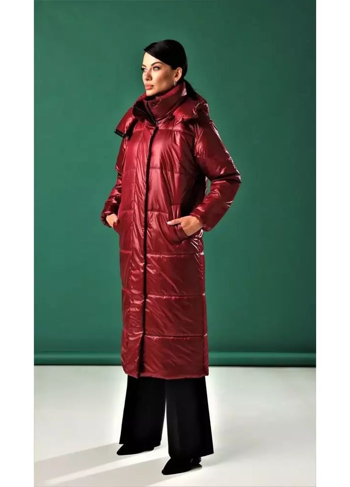 Бордовый демисезонный Пуховик Marshal Wolf