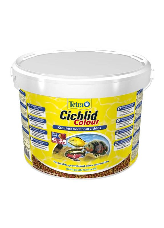 Корм для аквариумных рыб в гранулах Cichlid Colour 10 л (4004218201392) Tetra (279572594)