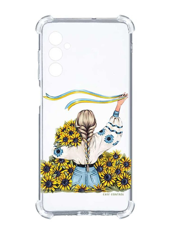 Чехол с утолщёнными углами на Samsung Galaxy A25 (A256):: Девушка с лентой (принт 25) Creative (360687348)