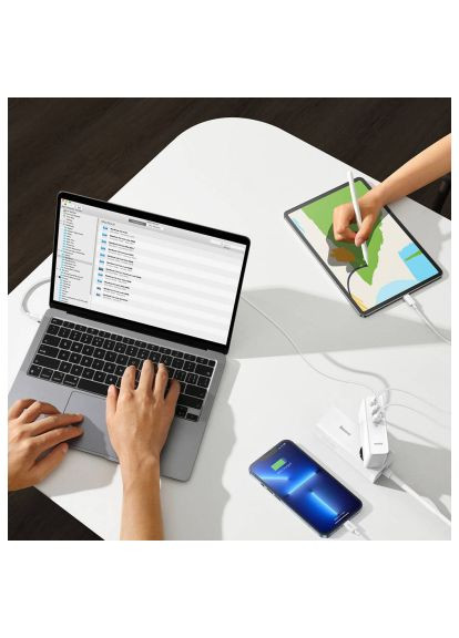 Зарядное устройство C 240W white (CCGP100202) Baseus GaN5 Pro Fast Charger 2C+U 140W + Cable 1.0m Type- (370016389)