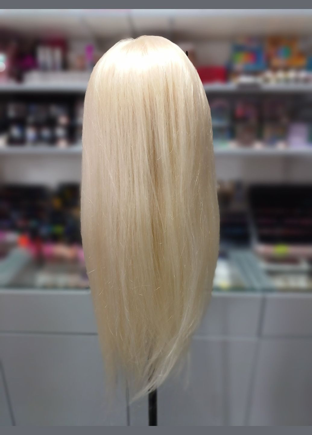 Голова-манекен с искусственными волосами термо GLVN-613, длина 60-70см No Brand (279610901)