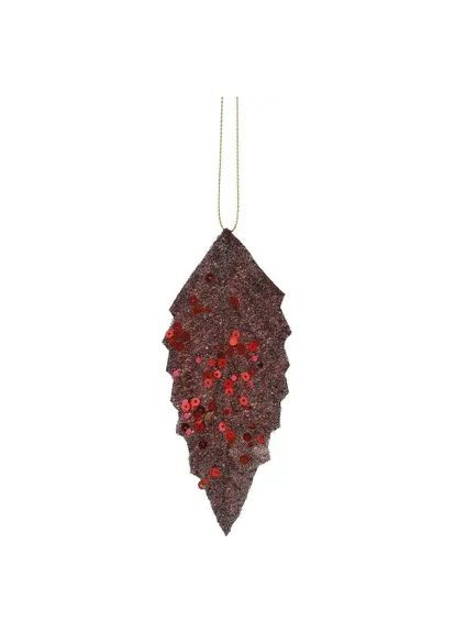 Ялинкова іграшка (8718861667004) House Of Seasons Червоний лист 6 шт (368561922)