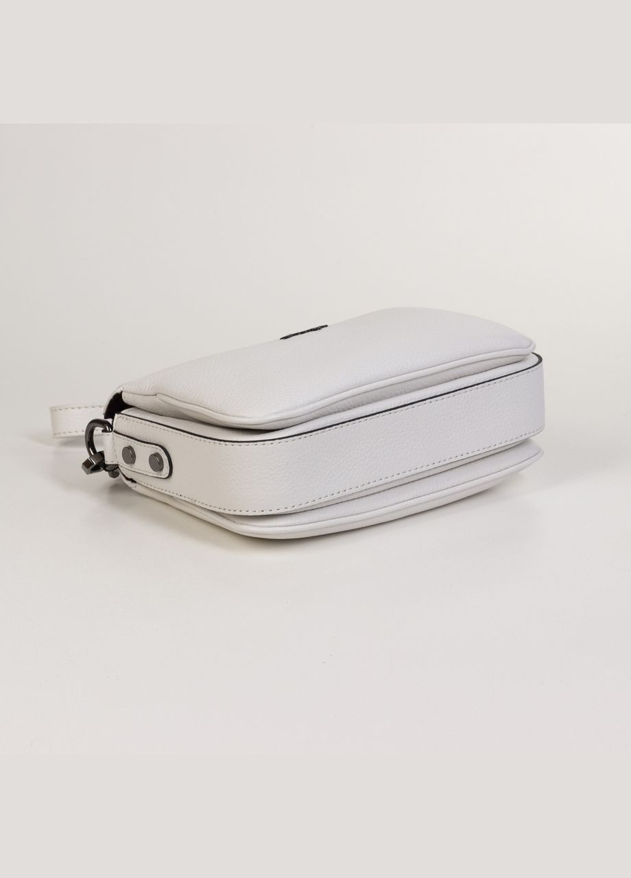 Женская кожаная сумка кросс-боди 5069-09 белая Karya (315922731)