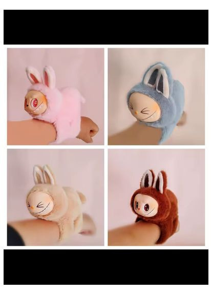 Лабубу мягкая игрушка браслет на руку Labubu 17 см с крутящимся хвостиком No Brand (360804368)