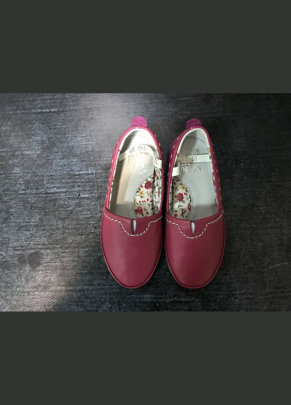 Шкіряні рожеві туфлі для дівчаток з супінатором,, Україна Bistfor (308359853)