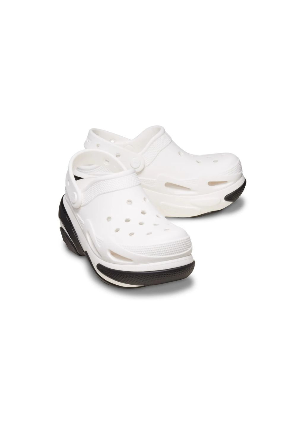 Женские кроксы Black Gum Crocs Bubble Crush (316457633)