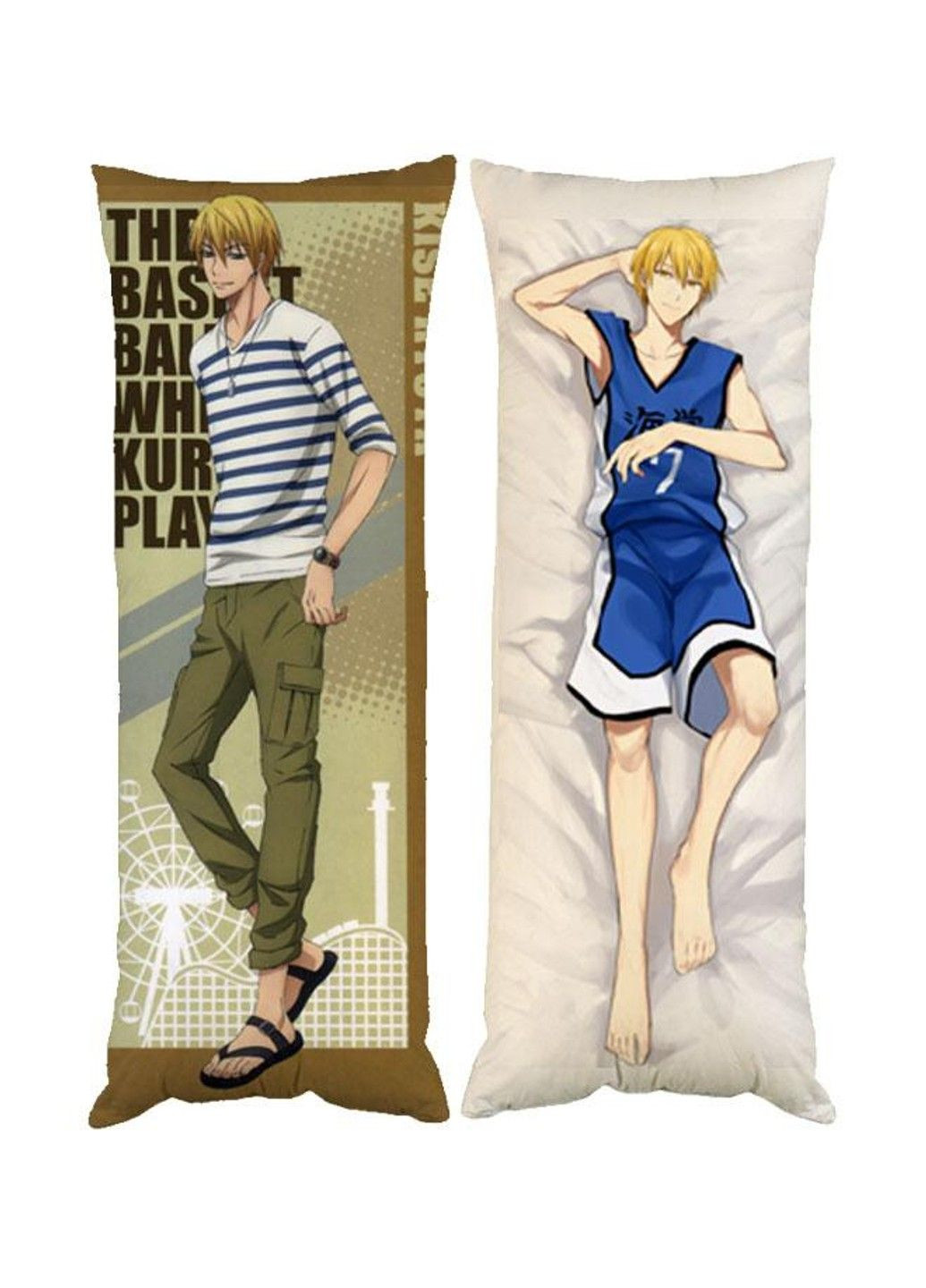 Подушка дакимакура Кисе Рёта Баскетбол Куроко декоративная ростовая подушка для обнимания двусторонняя No Brand (328314781)