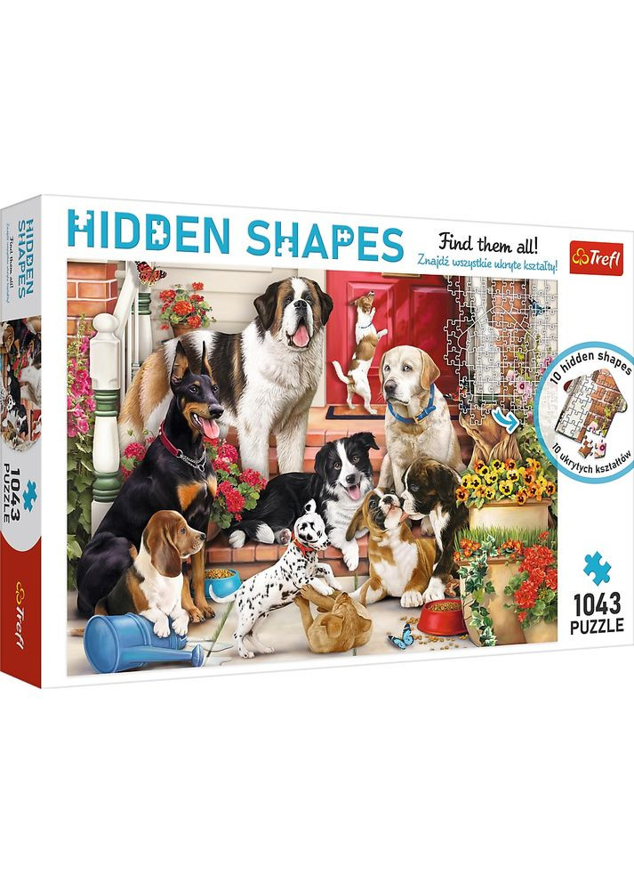 Пазли 1011 елементів Приховані пазли: "Собачі ігри", 10675 (5900511106756) Trefl (292708903)