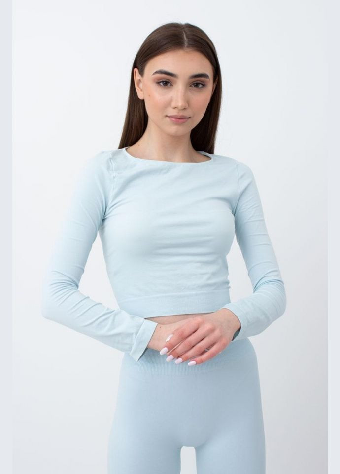 Топ жіночій безшовний з довгими рукавами Giulia CROP TOP (296470362)