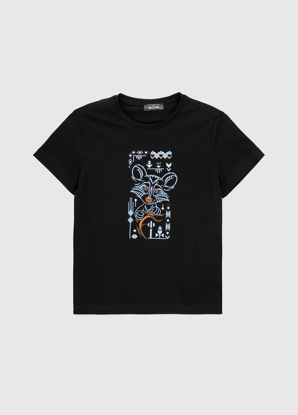 Черная летняя футболка патриотическая детская s-p-kb02302-fl 116 см черный (2000990627254s) shop (2000990627254) Demos