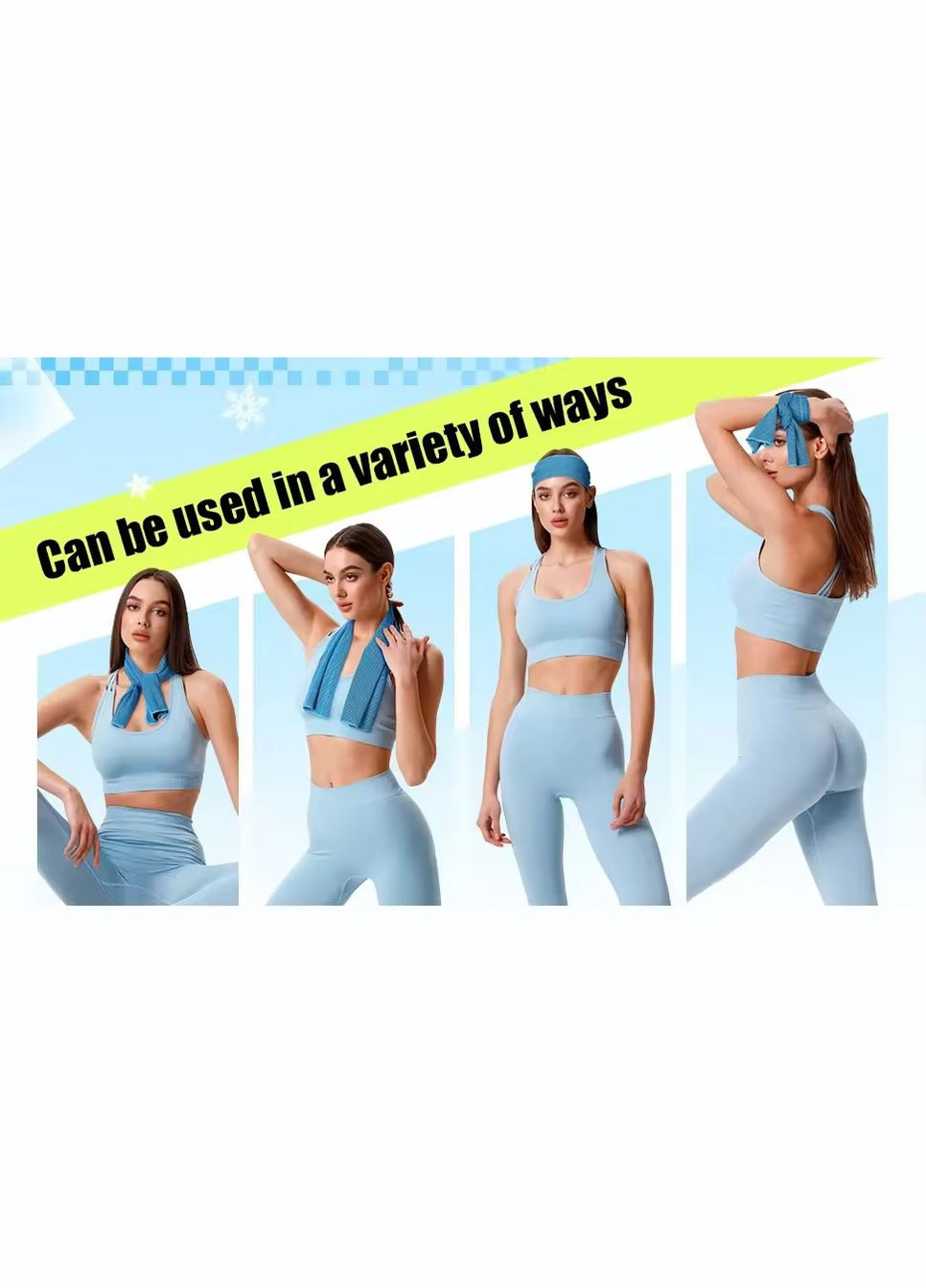 Спортивний охолоджуючий рушничок, рушник для залу, бігу, 80*30 см No Brand світло-рожевий