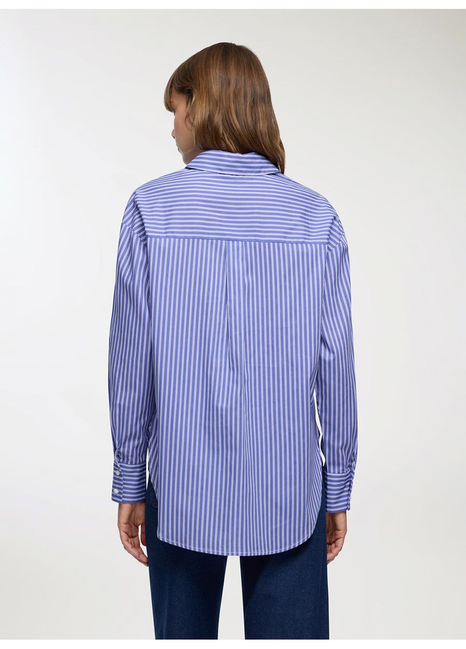 Синяя блузка женщин Terranova