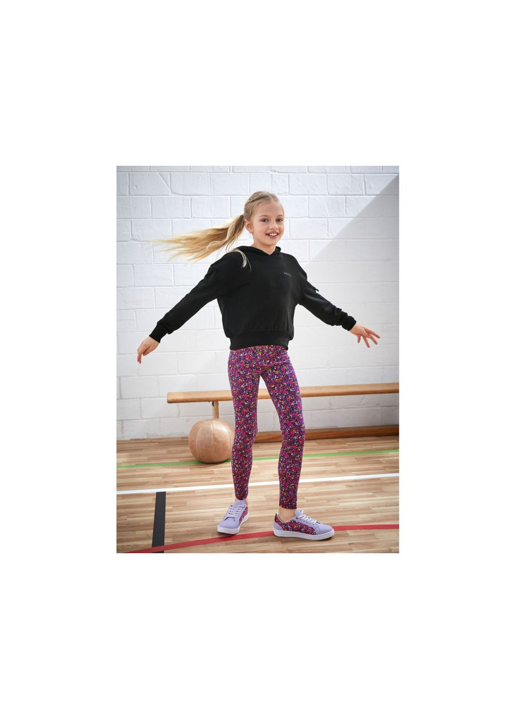 Лосини з еластичною талією для дівчинки LYCRA® 377523 фіолетовий Pepperts (336330543)