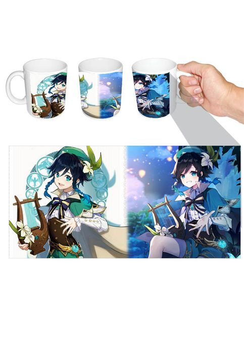 Чашка белая аниме Венти Genshin Impact (z0199) No Brand (327003161)