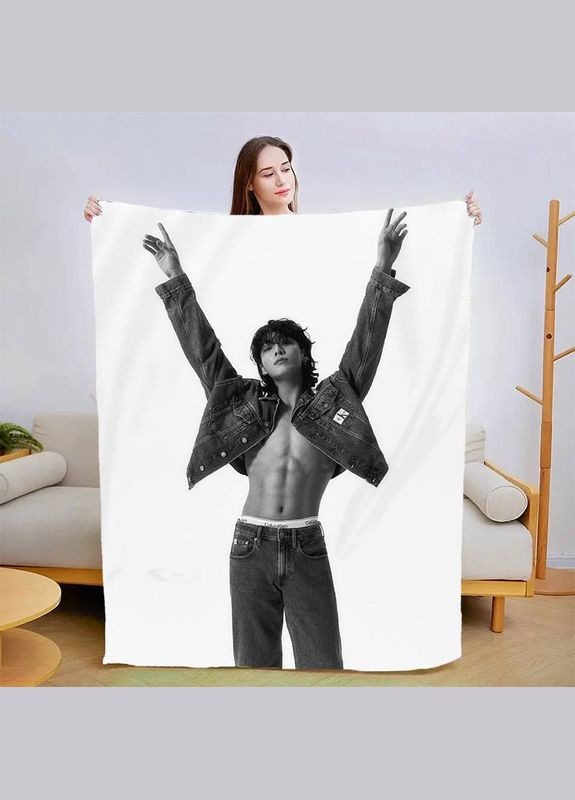 Плед 3D Jungkook BTS №2 13363 135х160 см FlexDress (364491059)