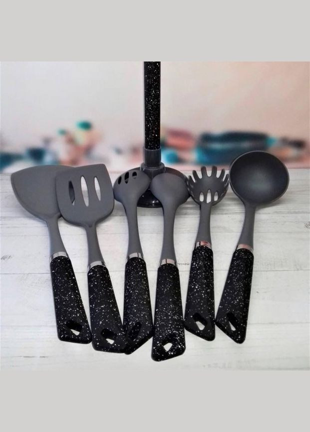 Набор кухонных принадлежностей EB-3605-Black 7 предметов Edenberg (364761861)