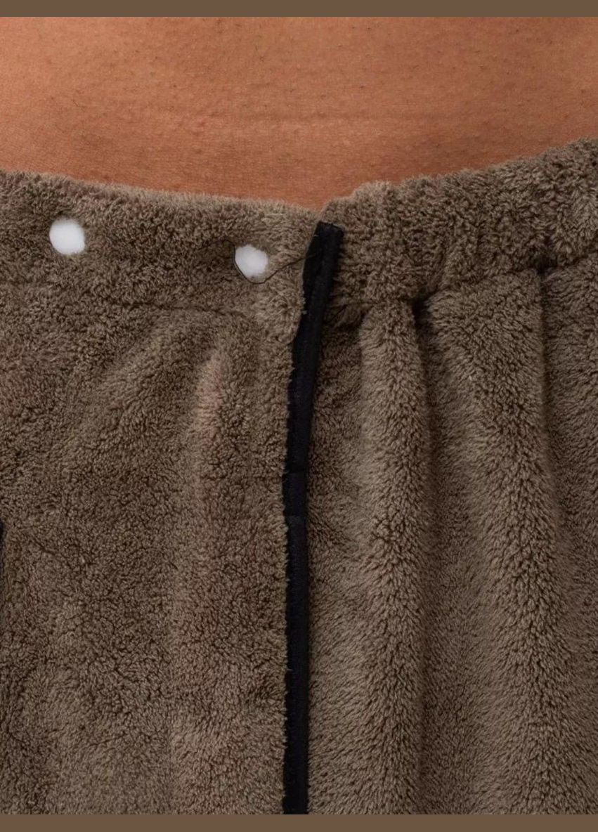 Набір рушників для лазні чоловічої мікрофібра 85х150 Коричневий (П4К-novo-m-sauna-007) No Brand (323161136)