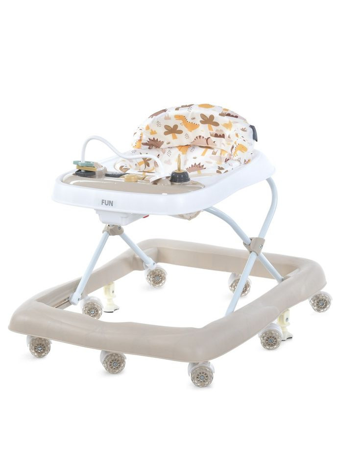 Ходунки детские FUN ME 1184 Beige, световые и звуковые эффекты El Camino (366976723)