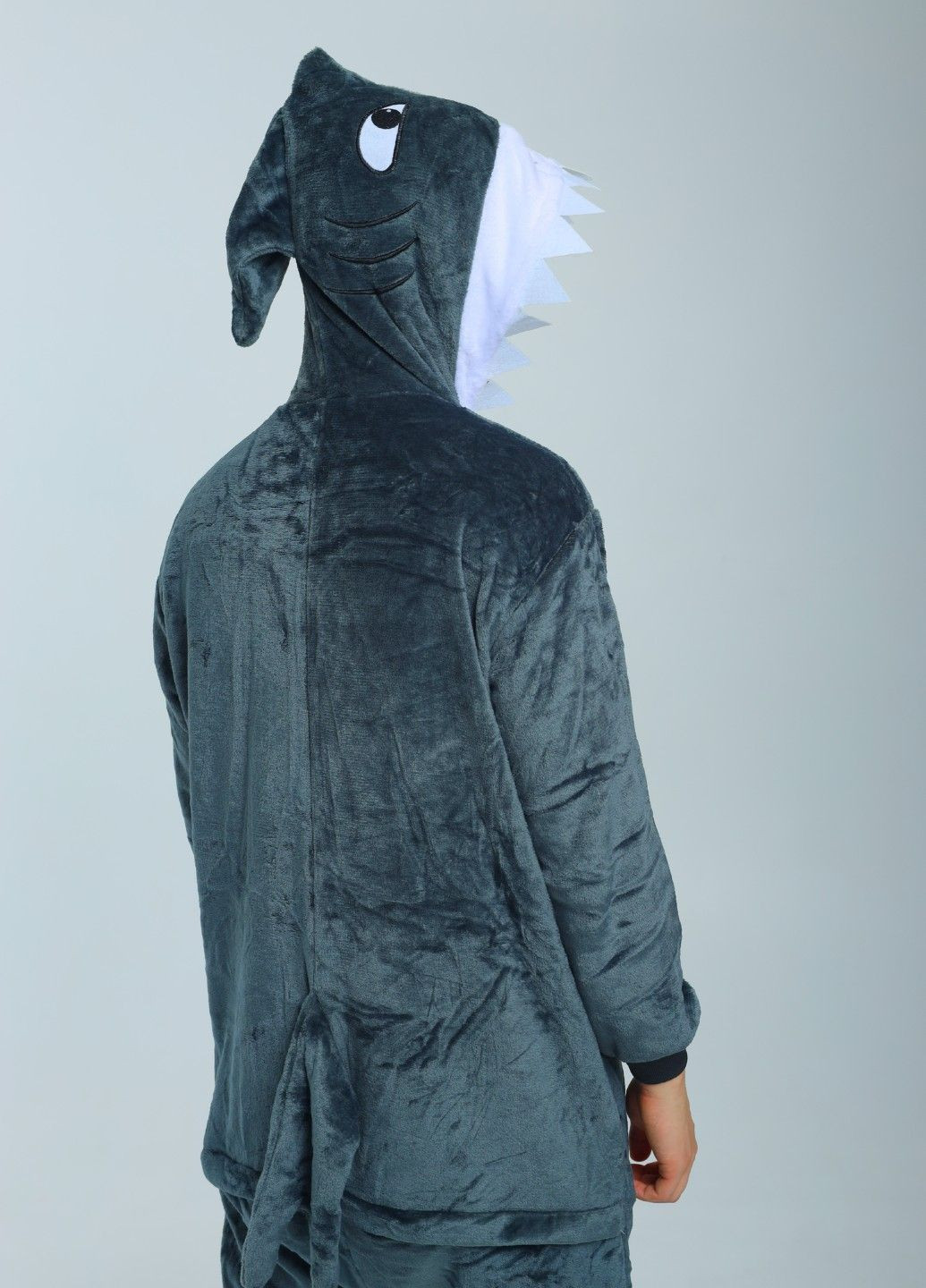 Кігурумі піжама Акула Мегалодон чоловіча сіра плюшева Lalapka (367837465)