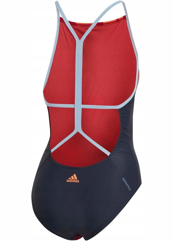 Червоний купальник суцільний adidas Fit Suit Lin Sweatsuit