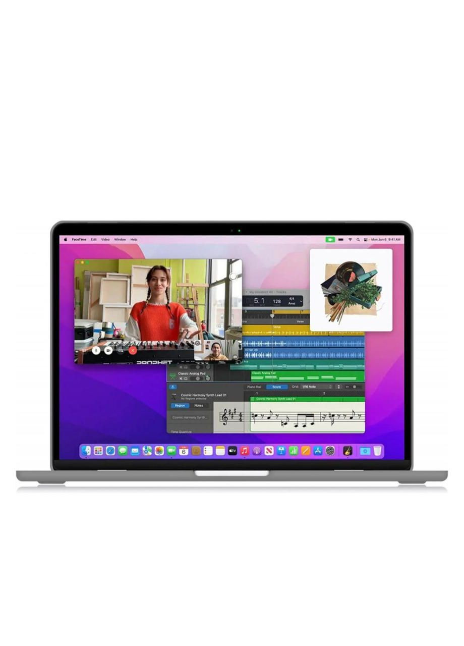 Чохол-накладка для MacBook Air M1 13,3" (A1932 / A2179 / A2337) сіра gray matte матовий надтонкий пластик Hardshell (369511572)