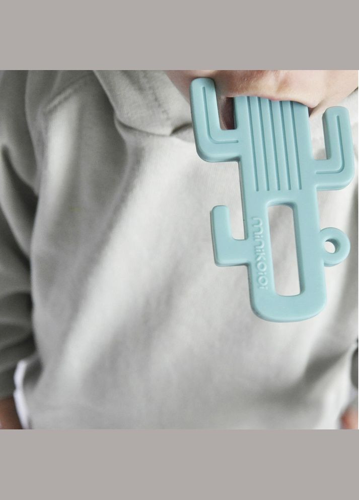 Прорезыватель для зубов силиконовый Cactus Mineral Blue () MinikOiOi 101090003 (335030318)