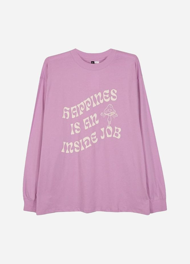 Бузковий світшот H&M напис (263204615)