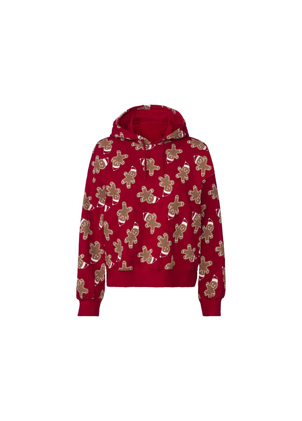 женская толстовка-худи рождественская красная на флисе,размер XS,S,М Esmara (360977545)