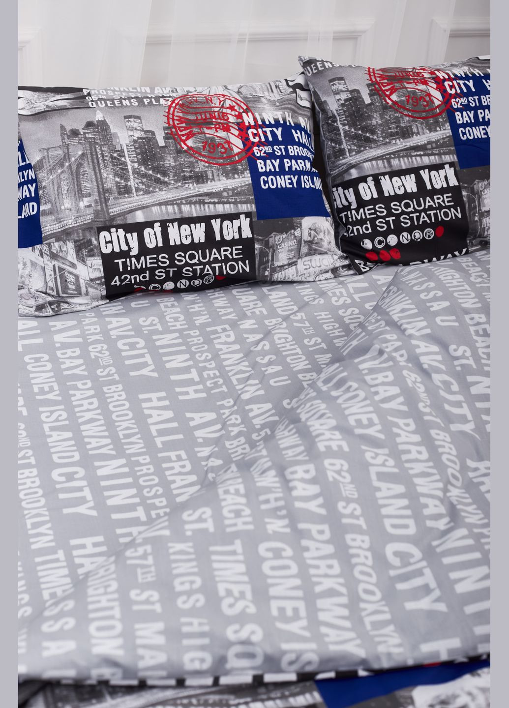 Комплект постельного белья полуторный евро 160х220 наволочки 2х70х70 Бязь Gold Люкс (MS-820001233) Moon&Star New York (285716763)