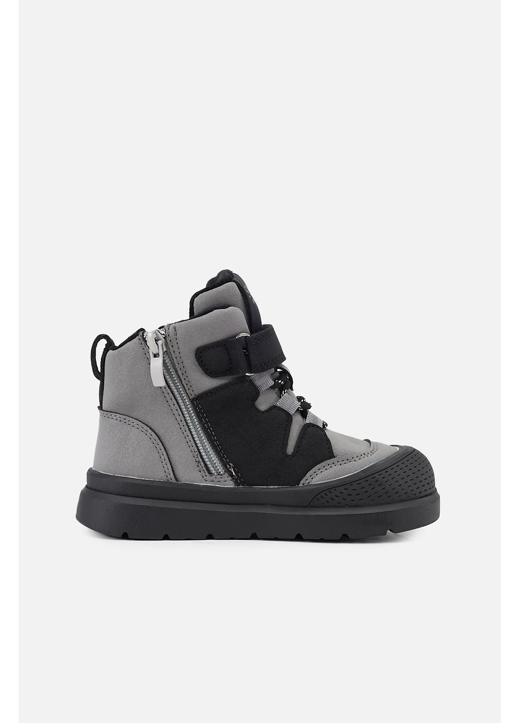 Серые осенние ботинки для мальчика цвет серый cb-00279229 Yuki