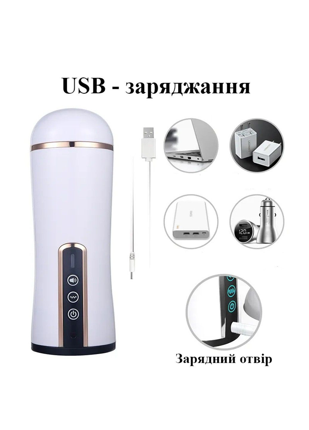 Чоловічий мастурбатор з вібрацією та звуком (червоний, USB) Pretty Love (284279165)