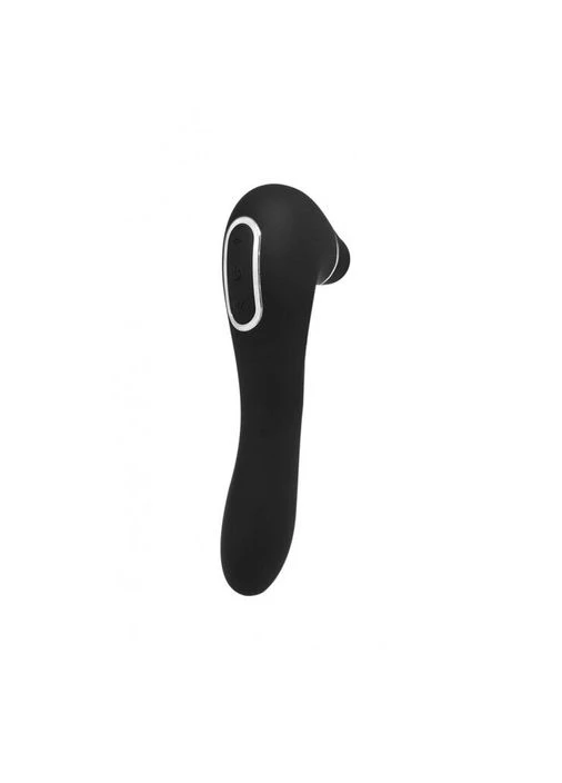 Вакуумний стимулятор з вібрацією Smoooch Clitoral Suction & Vibration Black Wooomy (332209654)