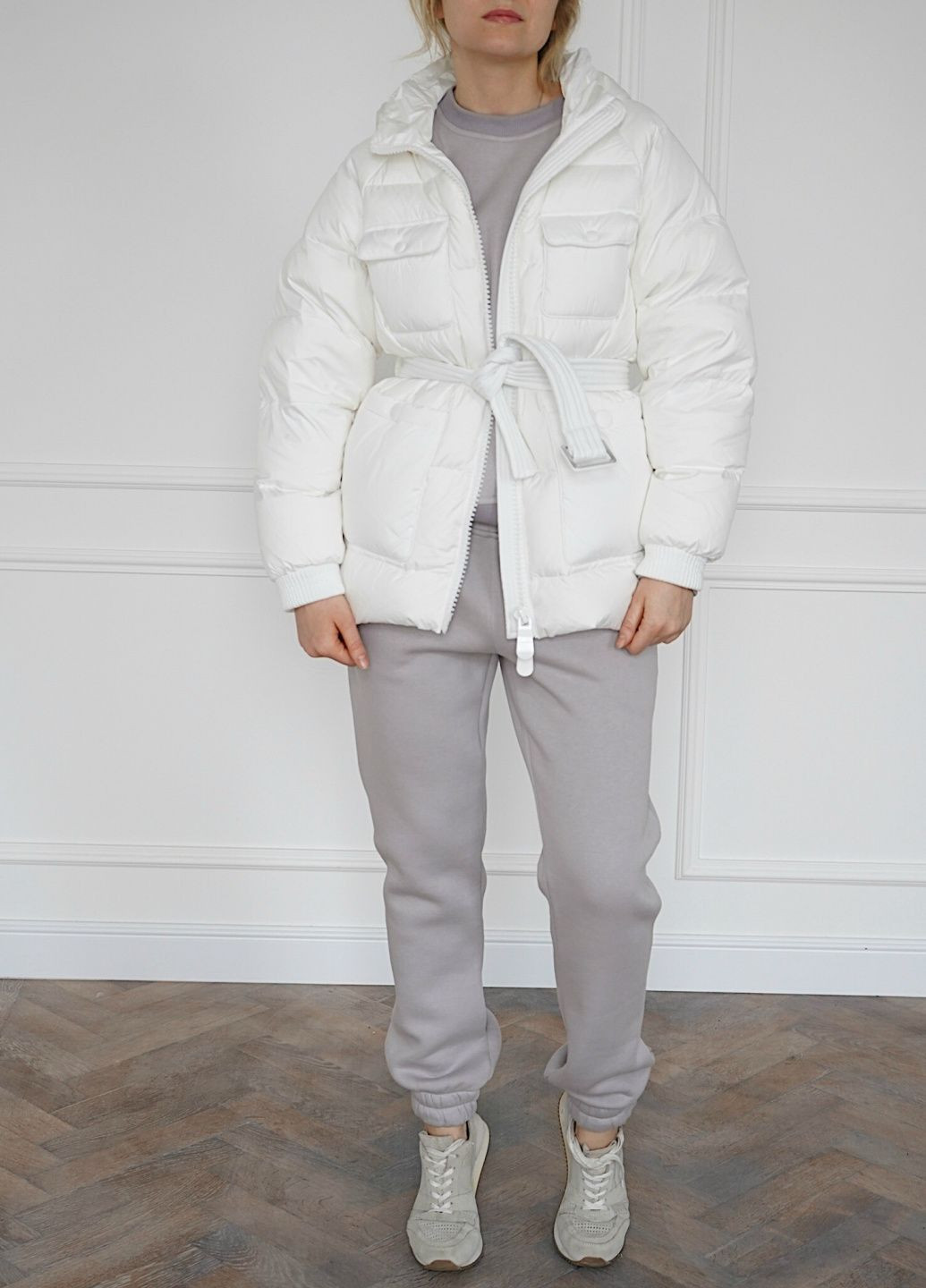 Білий зимній Пуховик One